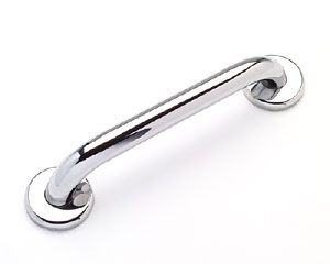 12" x 1-1/4" Diameter Polished Chrome Grab Bar with Smooth Finish
