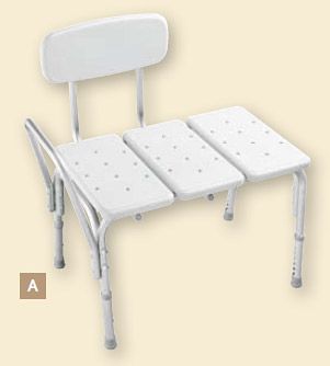 TUB & SHOWER SAFETY - Adjustable Tub Transfer Bench - Gray