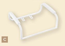 TOILET SAFETY - Toilet Safety Bar - White
