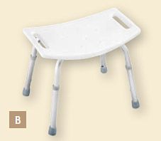 TUB & SHOWER SAFETY - Adjustable Tub & Shower Seat - White