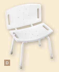 TUB & SHOWER SAFETY - Tub & Shower Chair - White